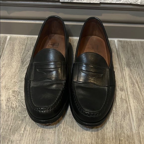 Allen Edmonds Black Classic Leather Penny Loafers size 9 1/2 D - Picture 1 of 8